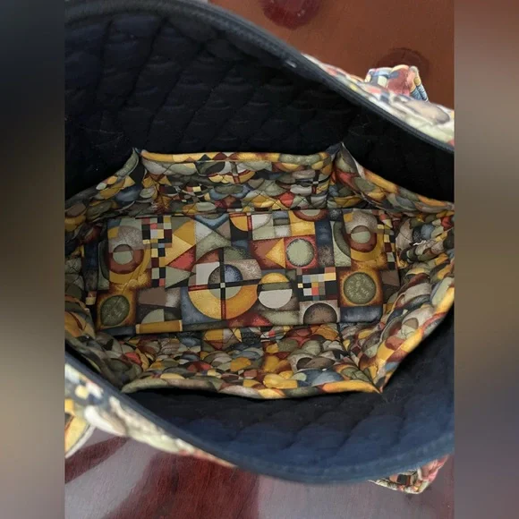 Larenda mosaic quilted purse shoulder bag lots of pockets handbag - Picture 8 of 9